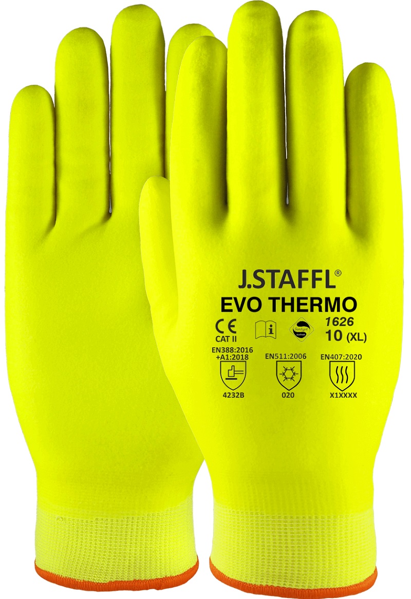 EVO THERMO vollgetauchter Winterhandschuh signalgelb 1626